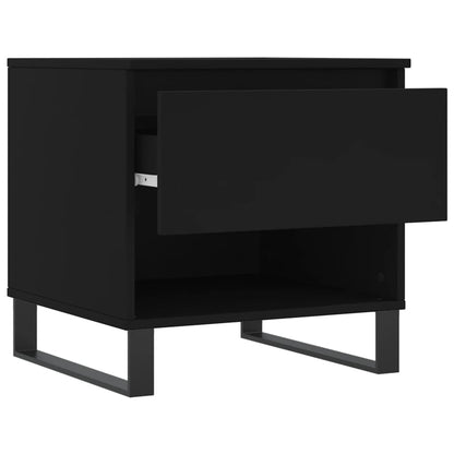 Tavolino da Salotto Nero 50x46x50 cm in Legno Multistrato | homemem39