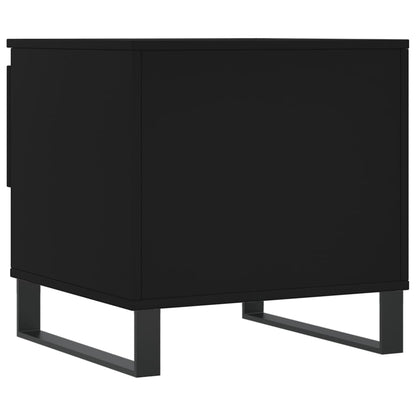 Tavolino da Salotto Nero 50x46x50 cm in Legno Multistrato | homemem39