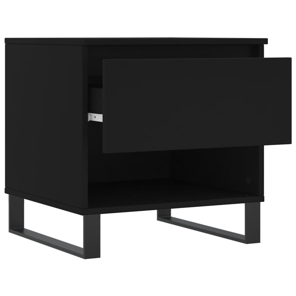 Tavolini da Salotto 2 pz Neri 50x46x50 cm in Legno Multistrato | homemem39