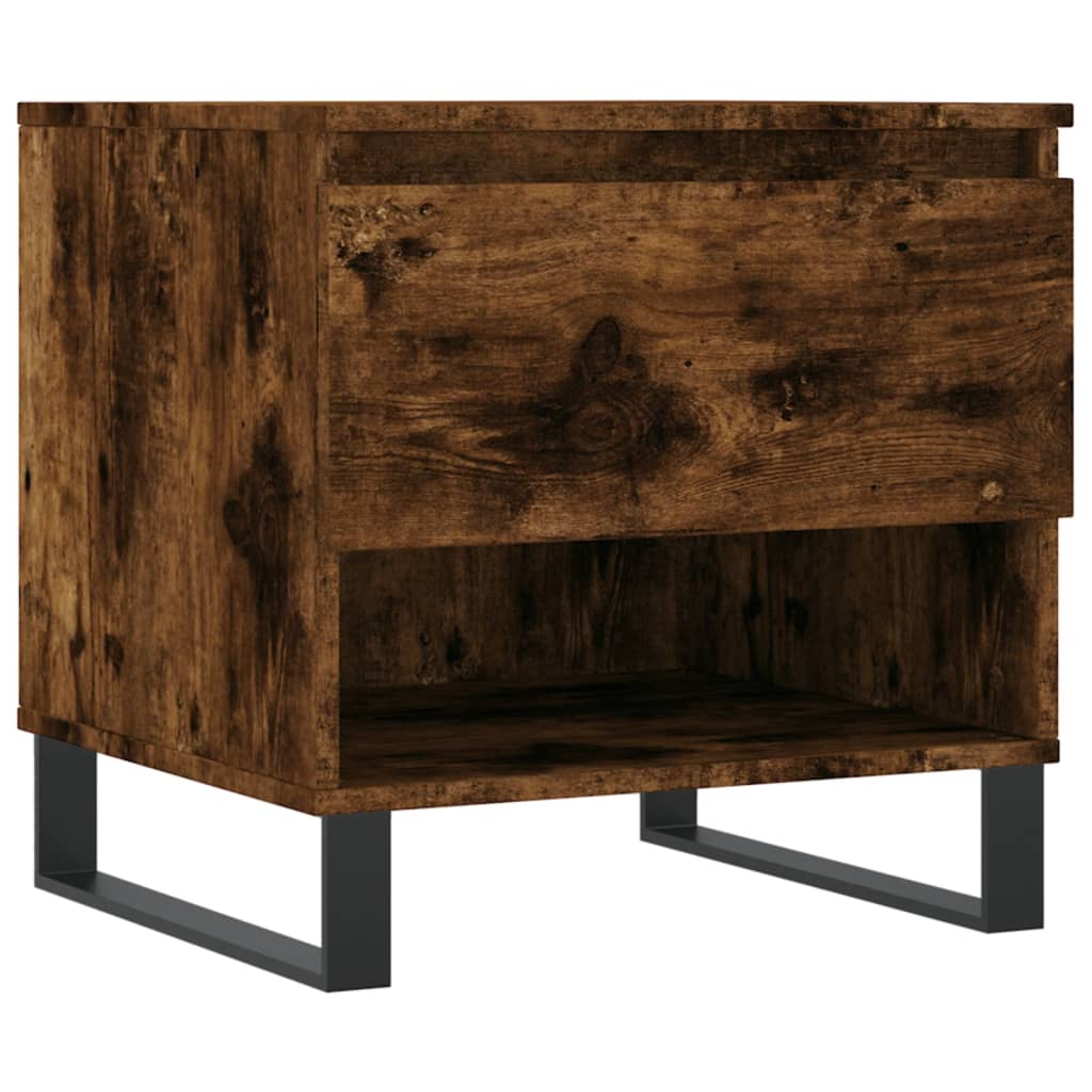 Tavolini Salotto 2pz Rovere Fumo 50x46x50 cm Legno Multistrato | homemem39