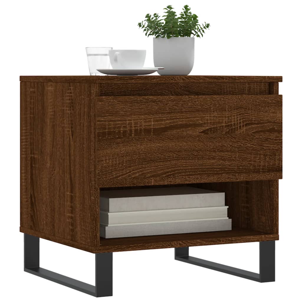 Tavolini Salotto 2pz Rovere Marrone 50x46x50 Legno Multistrato | homemem39