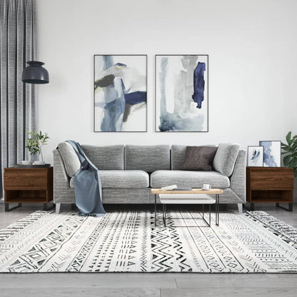 Tavolini Salotto 2pz Rovere Marrone 50x46x50 Legno Multistrato | homemem39