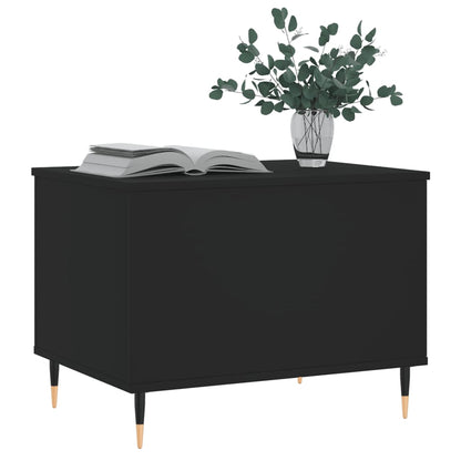 Tavolino da Salotto Nero 60x44,5x45 cm in Legno Multistrato | homemem39