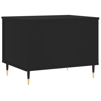 Tavolino da Salotto Nero 60x44,5x45 cm in Legno Multistrato | homemem39