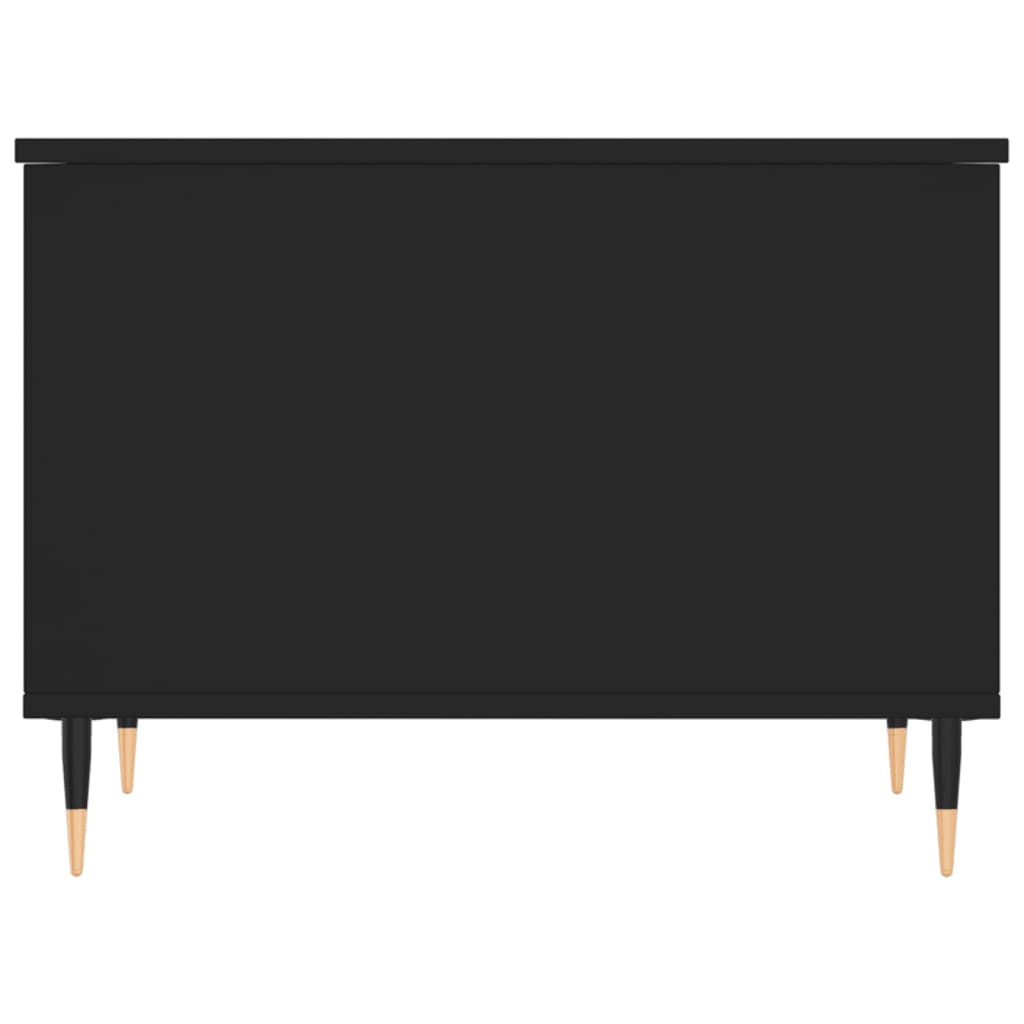 Tavolino da Salotto Nero 60x44,5x45 cm in Legno Multistrato | homemem39