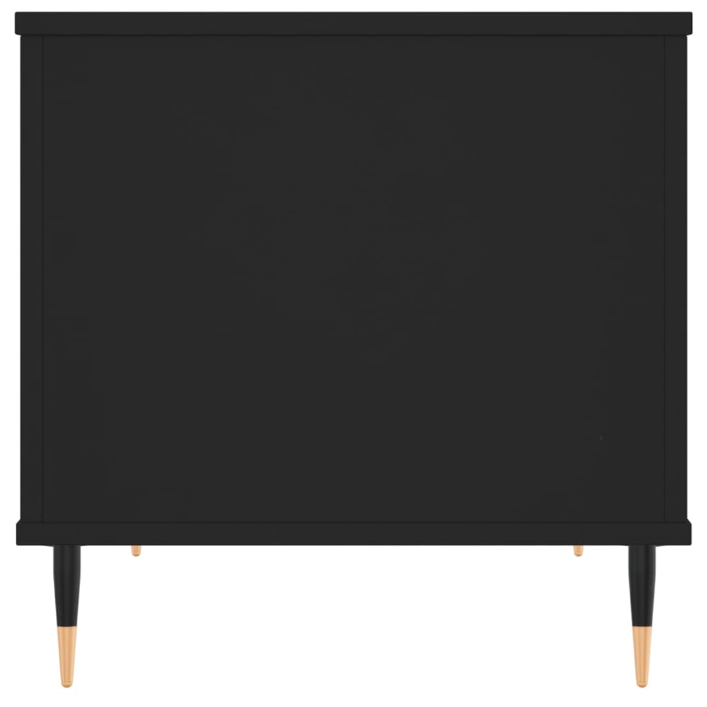 Tavolino da Salotto Nero 60x44,5x45 cm in Legno Multistrato | homemem39