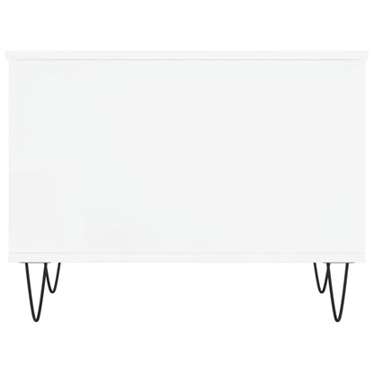Tavolino da Salotto Bianco 60x44,5x45 cm in Legno Multistrato | homemem39