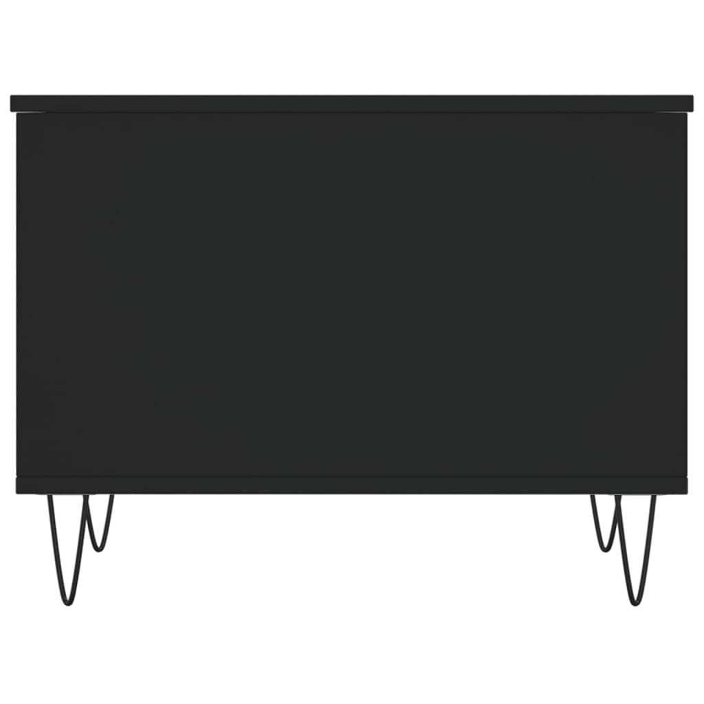 Tavolino da Salotto Nero 60x44,5x45 cm in Legno Multistrato | homemem39
