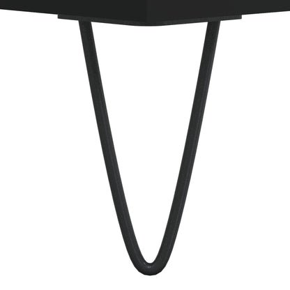 Tavolino da Salotto Nero 60x44,5x45 cm in Legno Multistrato | homemem39