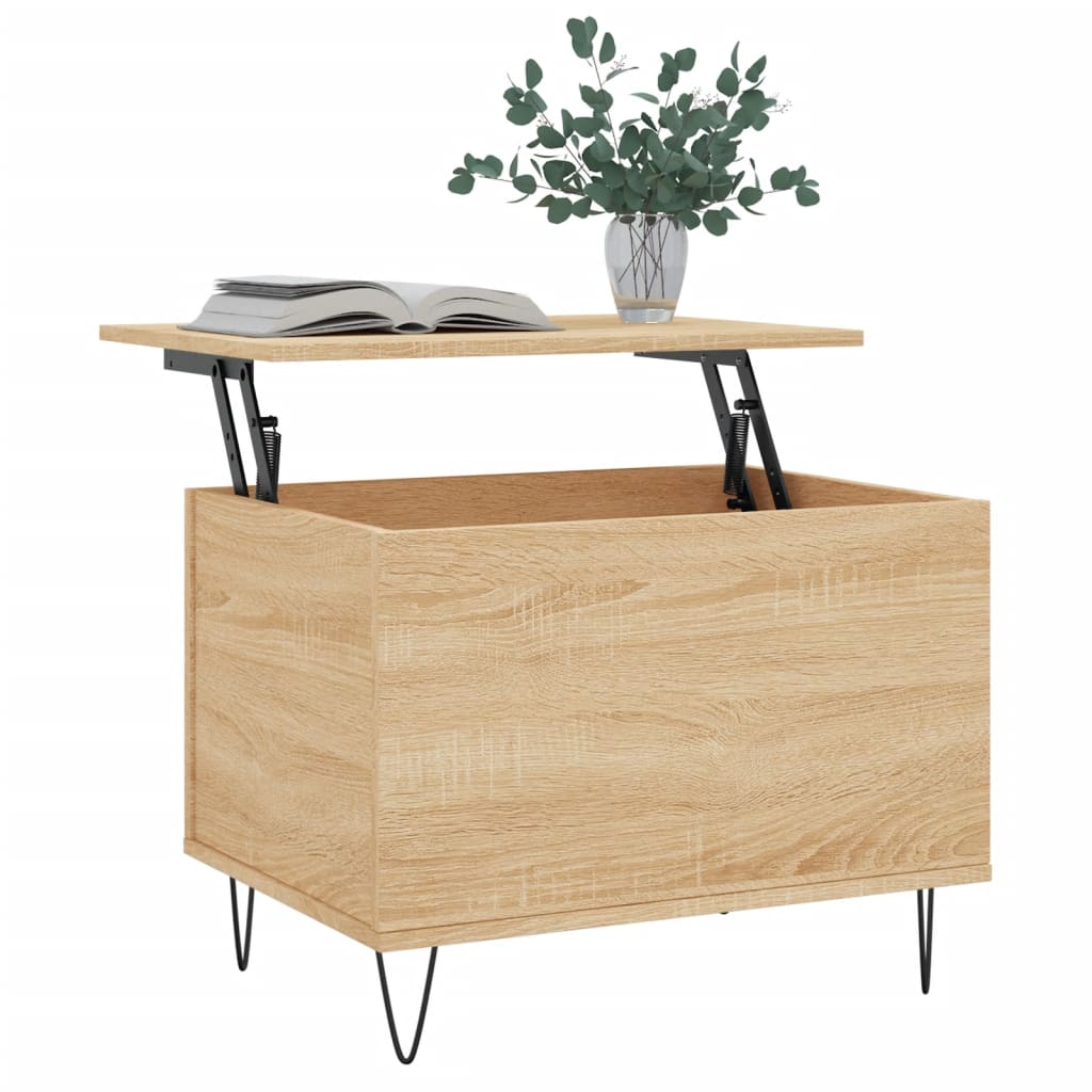 Tavolino Salotto Rovere Sonoma 60x44,5x45 cm Legno Multistrato | homemem39