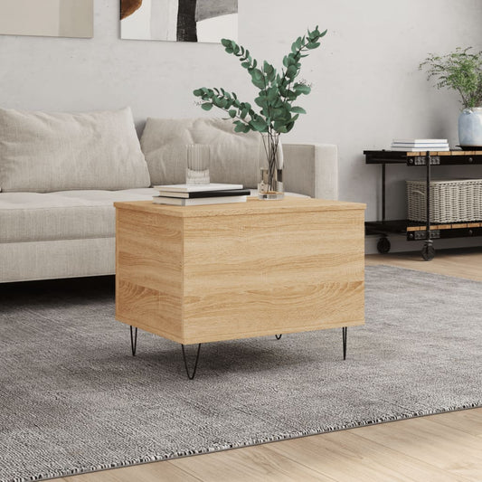 Tavolino Salotto Rovere Sonoma 60x44,5x45 cm Legno Multistrato | homemem39