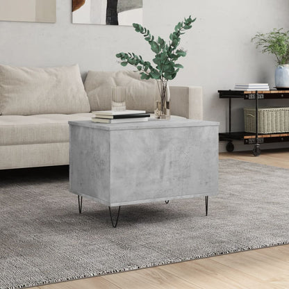 Tavolino Salotto Grigio Cemento 60x44,5x45 cm Legno Multistrato | homemem39