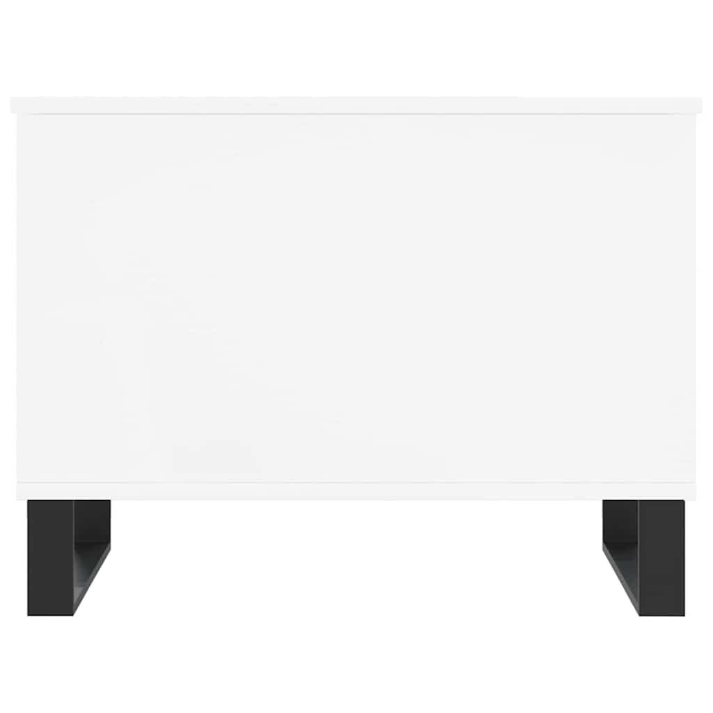 Tavolino da Salotto Bianco 60x44,5x45 cm in Legno Multistrato | homemem39
