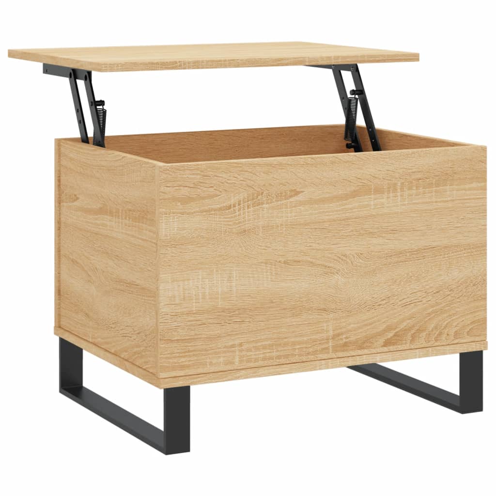 Tavolino Salotto Rovere Sonoma 60x44,5x45 cm Legno Multistrato