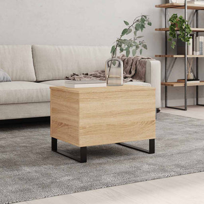 Tavolino Salotto Rovere Sonoma 60x44,5x45 cm Legno Multistrato