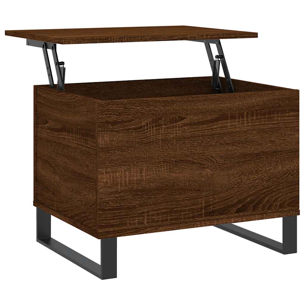 Tavolino Salotto Rovere Marrone 60x44,5x45 cm Legno Multistrato | homemem39