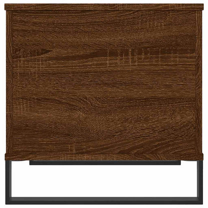 Tavolino Salotto Rovere Marrone 60x44,5x45 cm Legno Multistrato