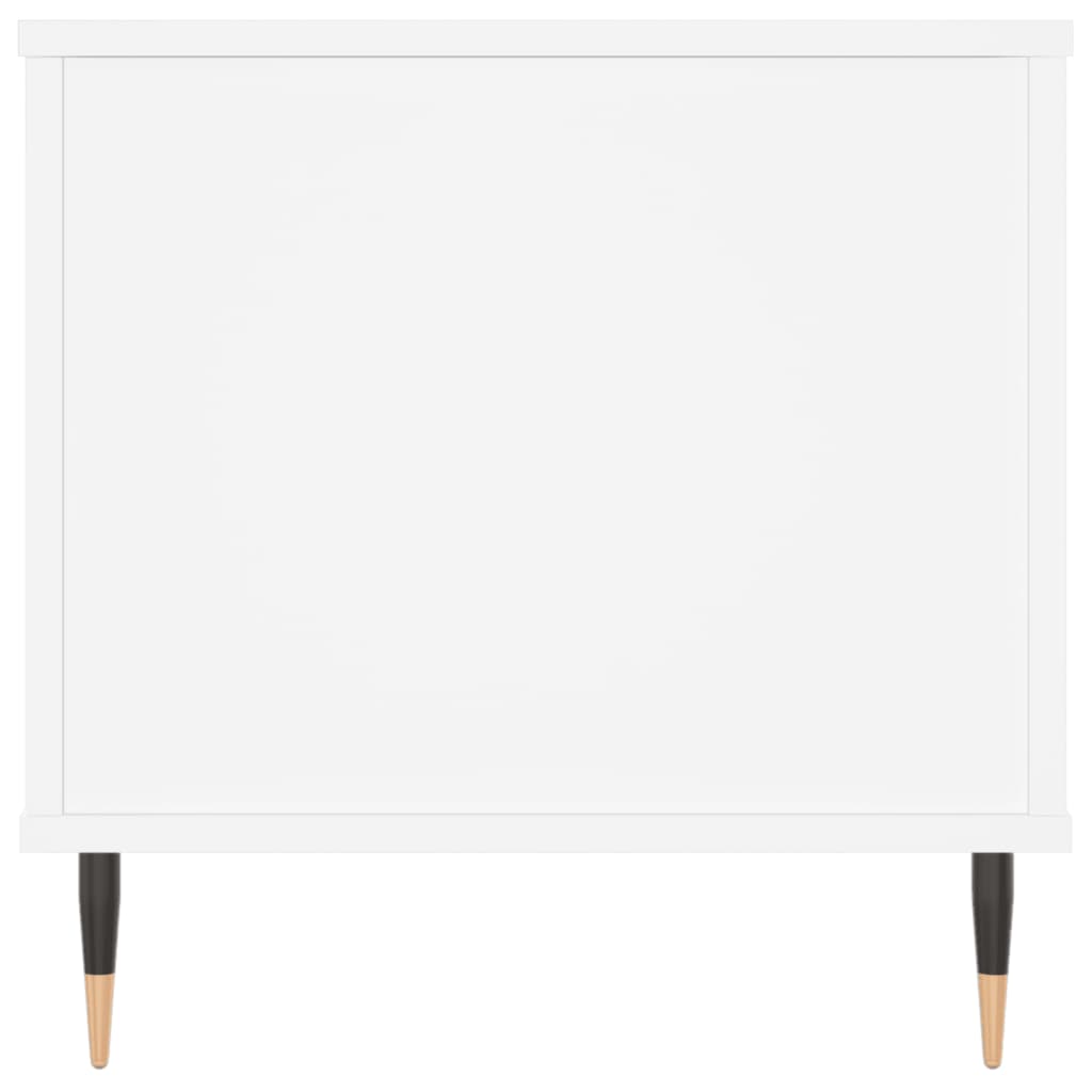 Tavolino da Salotto Bianco 90x44,5x45 cm in Legno Multistrato | homemem39