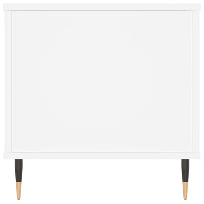 Tavolino da Salotto Bianco 90x44,5x45 cm in Legno Multistrato | homemem39