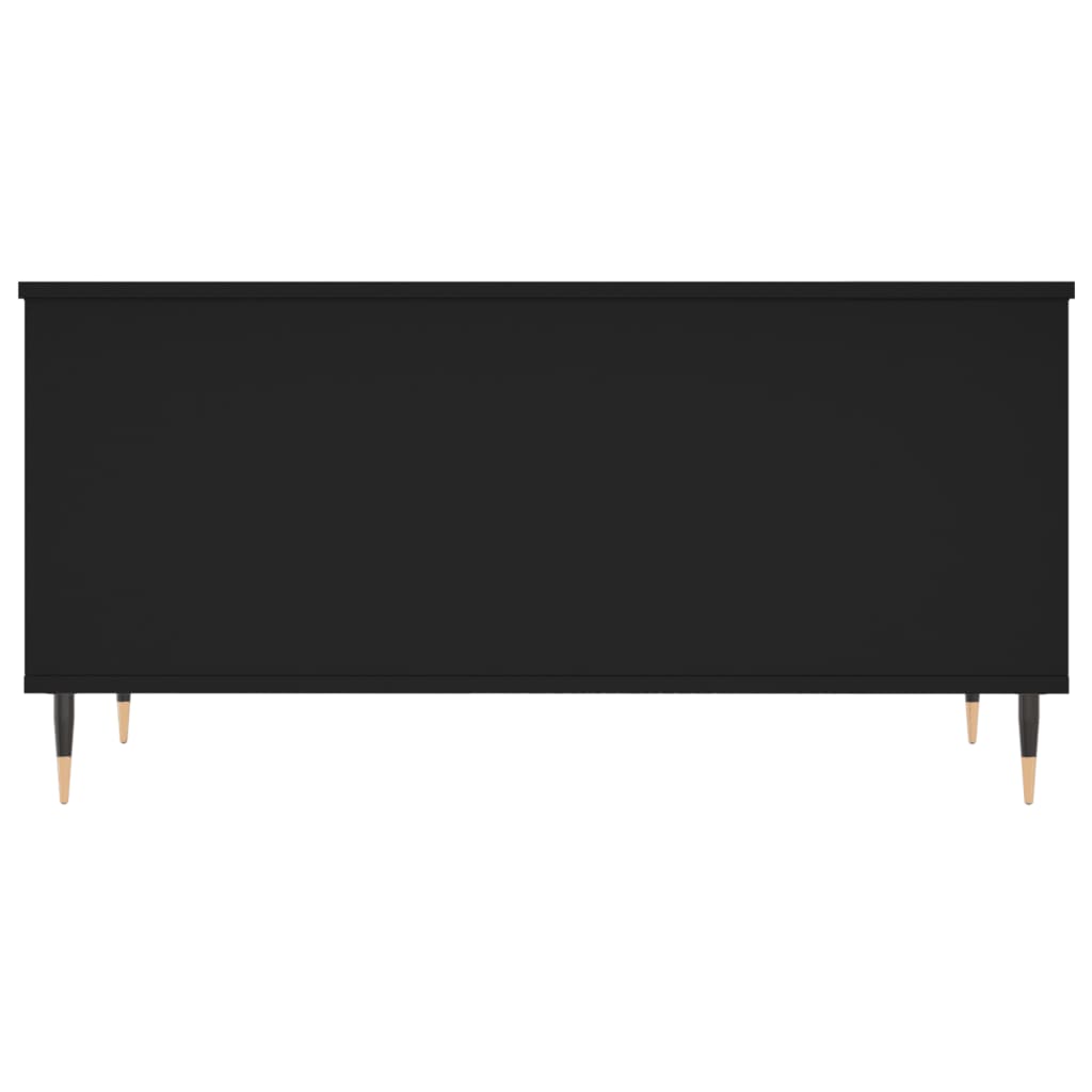 Tavolino da Salotto Nero 90x44,5x45 cm in Legno Multistrato | homemem39