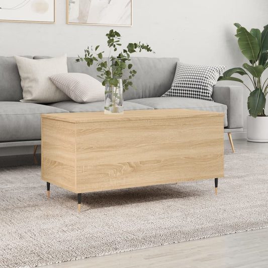 Tavolino Salotto Rovere Sonoma 90x44,5x45 cm Legno Multistrato | homemem39