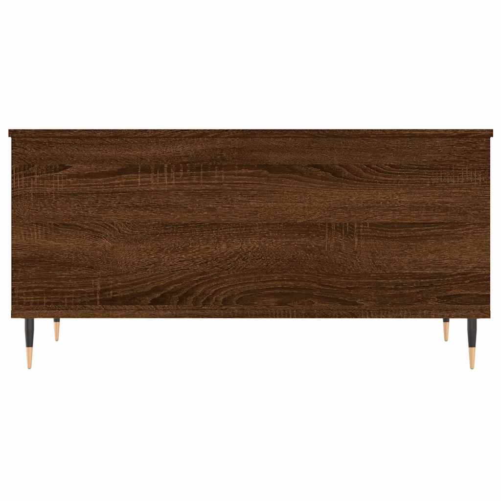 Tavolino Salotto Rovere Marrone 90x44,5x45 cm Legno Multistrato | homemem39