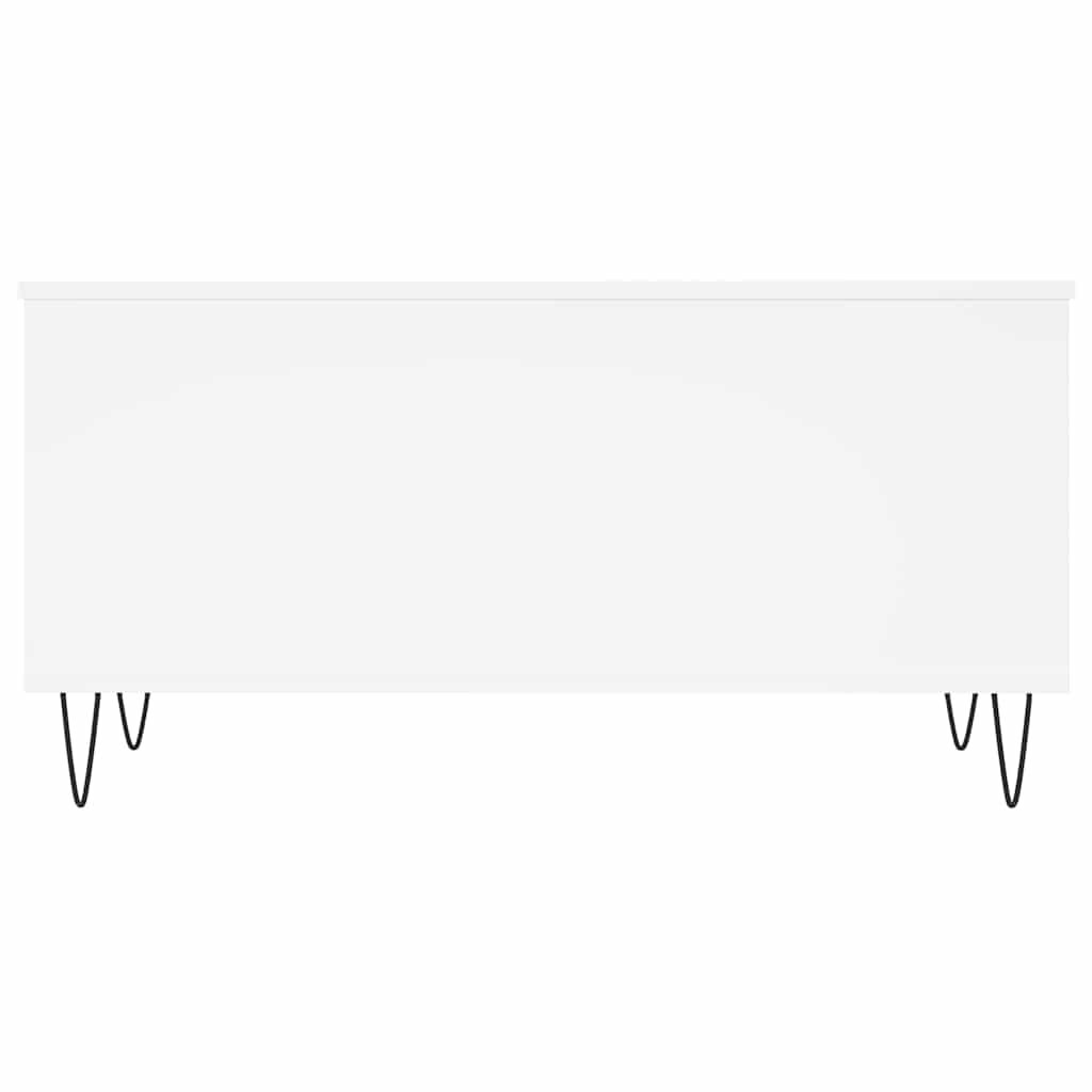Tavolino da Salotto Bianco 90x44,5x45 cm in Legno Multistrato | homemem39
