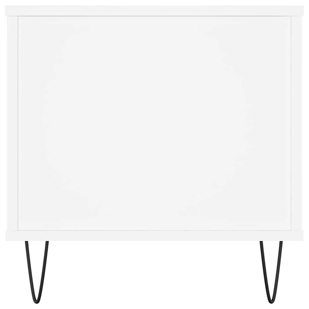 Tavolino da Salotto Bianco 90x44,5x45 cm in Legno Multistrato | homemem39