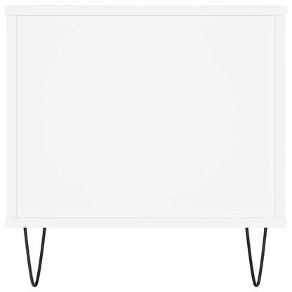 Tavolino da Salotto Bianco 90x44,5x45 cm in Legno Multistrato | homemem39