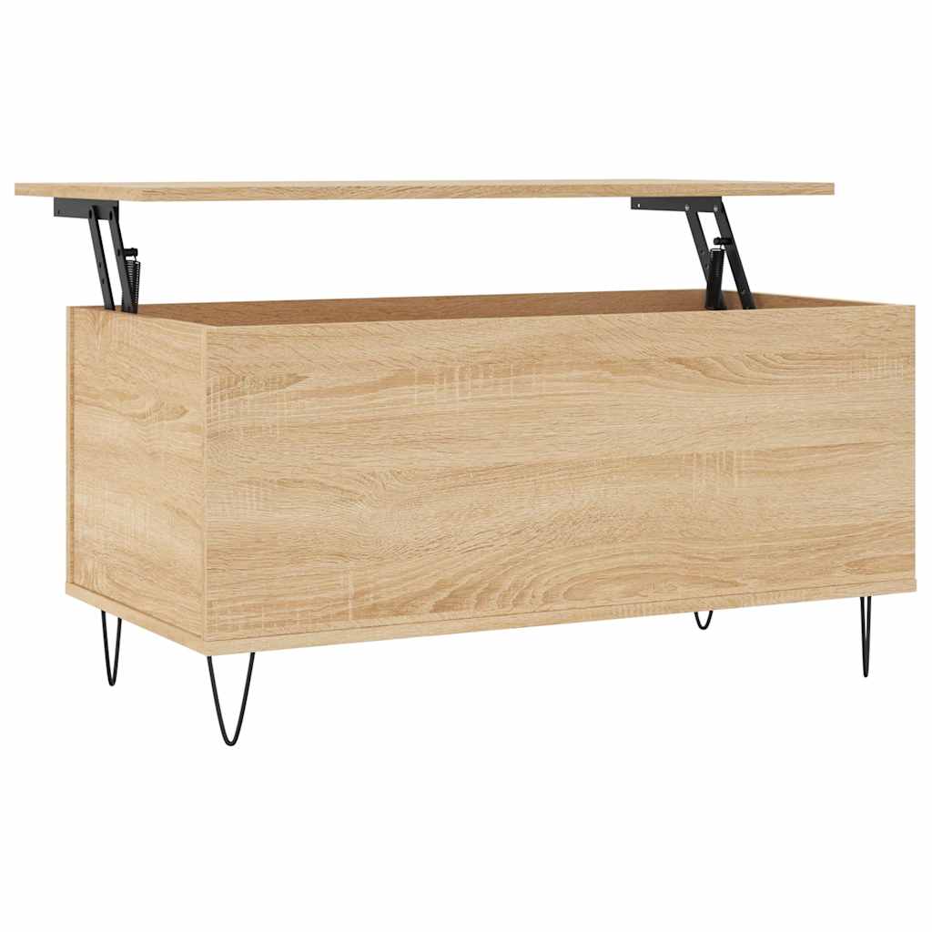 Tavolino Salotto Rovere Sonoma 90x44,5x45 cm Legno Multistrato | homemem39