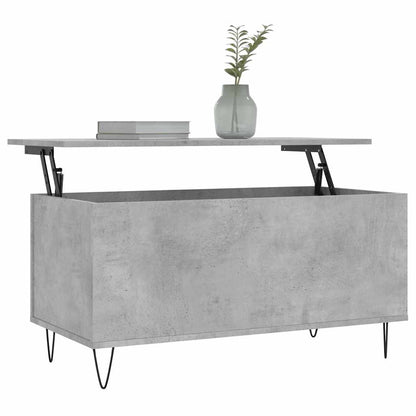 Tavolino Salotto Grigio Cemento 90x44,5x45 cm Legno Multistrato | homemem39