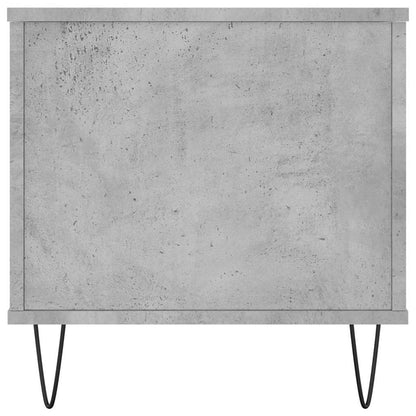 Tavolino Salotto Grigio Cemento 90x44,5x45 cm Legno Multistrato