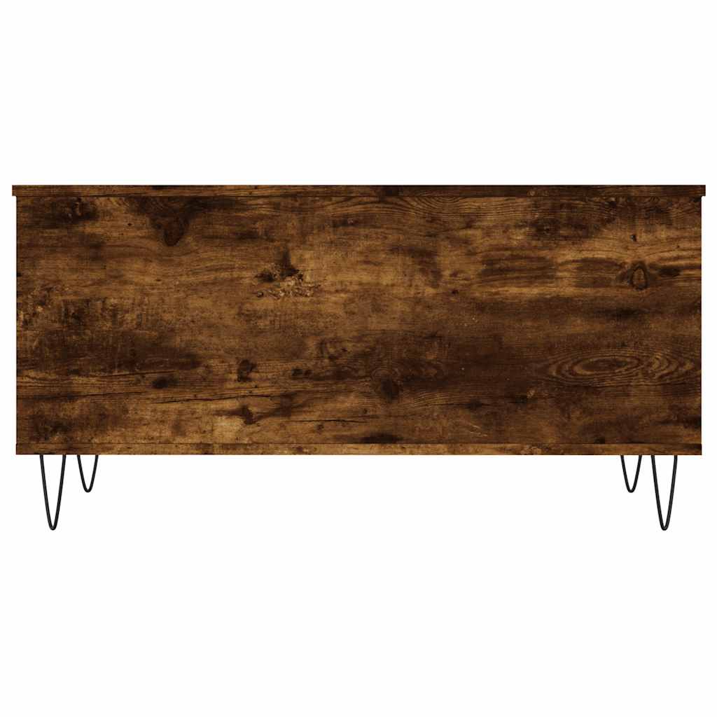 Tavolino da Salotto Rovere Fumo 90x44,5x45 cm Legno Multistrato | homemem39