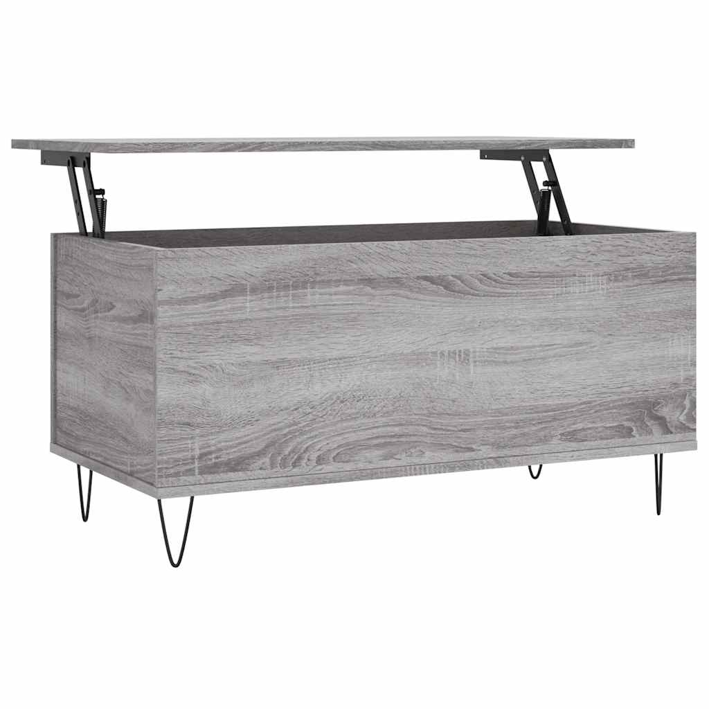 Tavolino Salotto Grigio Sonoma 90x44,5x45 cm Legno Multistrato | homemem39