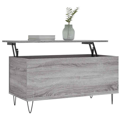 Tavolino Salotto Grigio Sonoma 90x44,5x45 cm Legno Multistrato | homemem39