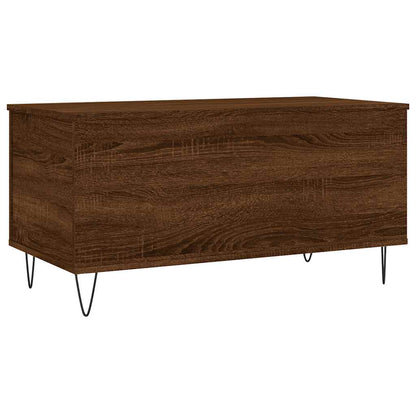Tavolino Salotto Rovere Marrone 90x44,5x45 cm Legno Multistrato | homemem39