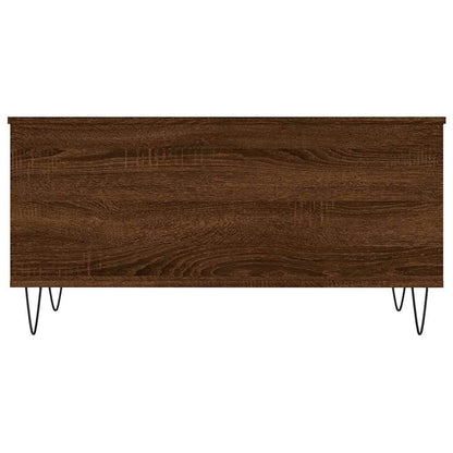 Tavolino Salotto Rovere Marrone 90x44,5x45 cm Legno Multistrato | homemem39