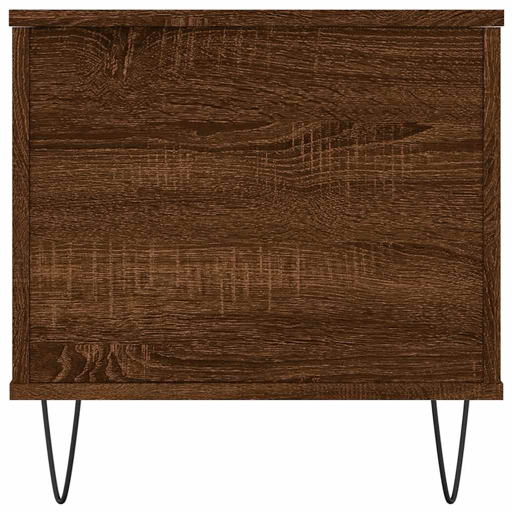 Tavolino Salotto Rovere Marrone 90x44,5x45 cm Legno Multistrato | homemem39