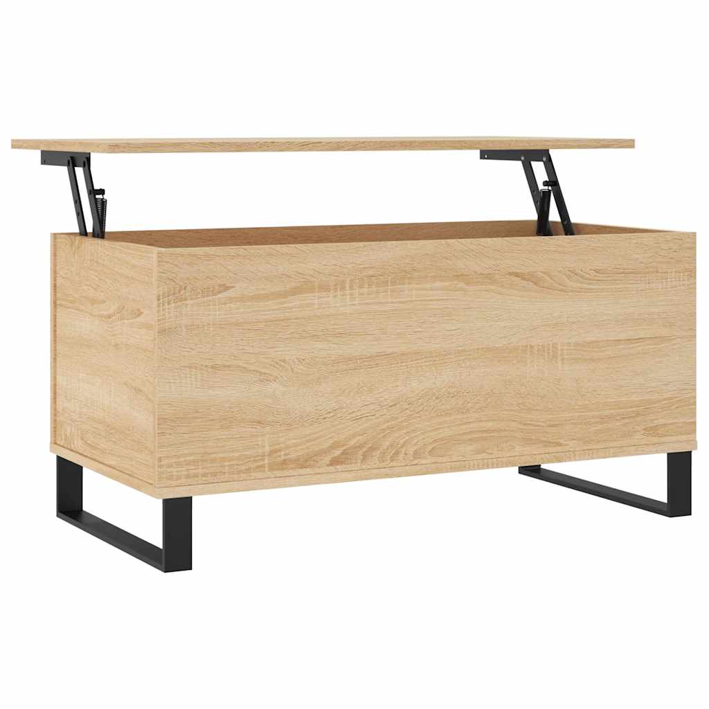 Tavolino Salotto Rovere Sonoma 90x44,5x45 cm Legno Multistrato | homemem39