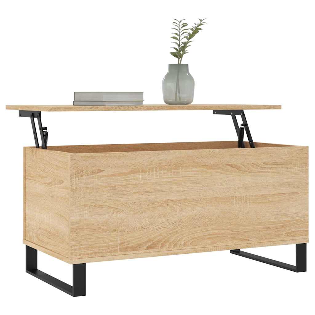 Tavolino Salotto Rovere Sonoma 90x44,5x45 cm Legno Multistrato | homemem39