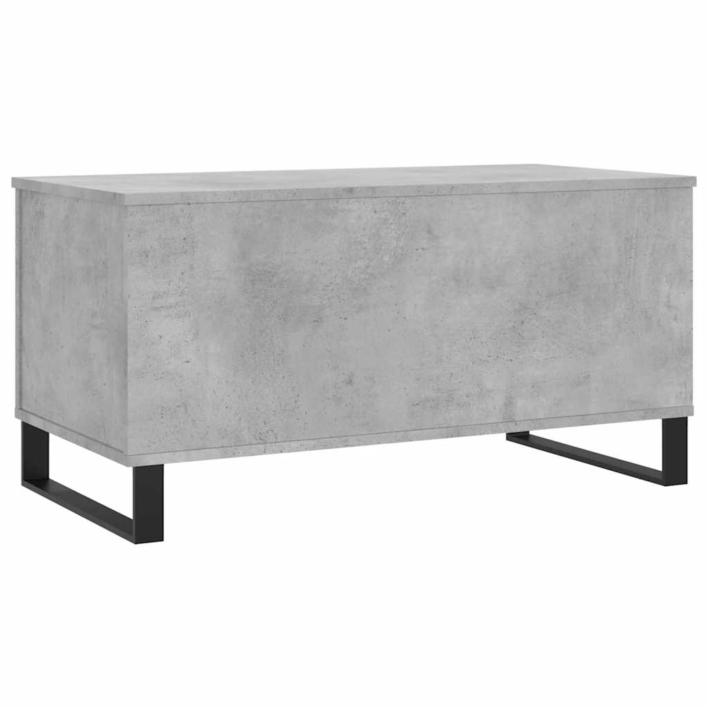 Tavolino Salotto Grigio Cemento 90x44,5x45 cm Legno Multistrato | homemem39