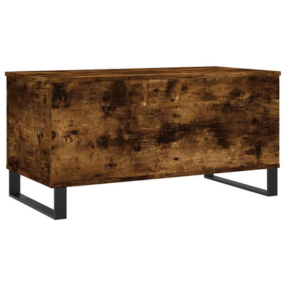 Tavolino da Salotto Rovere Fumo 90x44,5x45 cm Legno Multistrato | homemem39