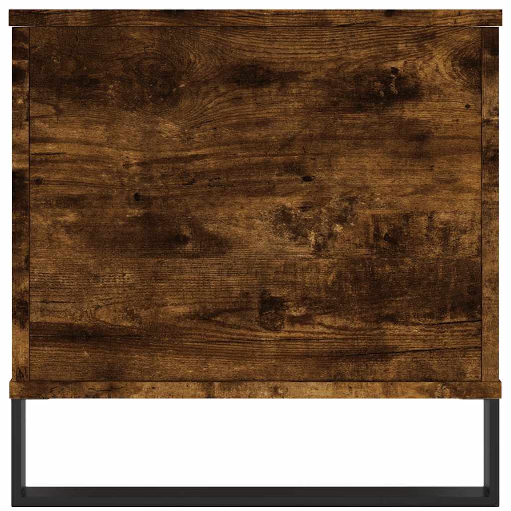 Tavolino da Salotto Rovere Fumo 90x44,5x45 cm Legno Multistrato
