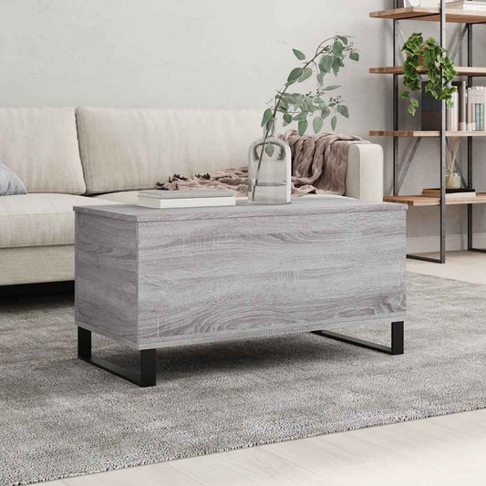 Tavolino Salotto Grigio Sonoma 90x44,5x45 cm Legno Multistrato | homemem39