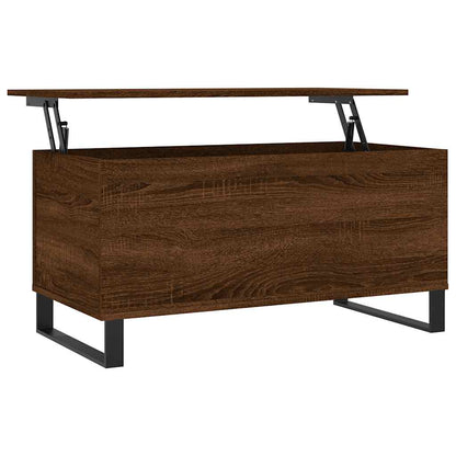 Tavolino Salotto Rovere Marrone 90x44,5x45 cm Legno Multistrato | homemem39