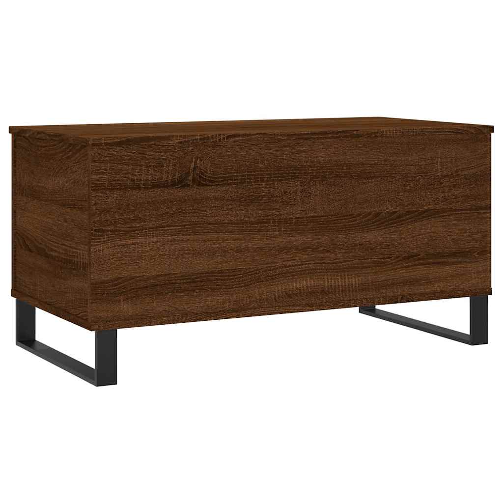 Tavolino Salotto Rovere Marrone 90x44,5x45 cm Legno Multistrato | homemem39