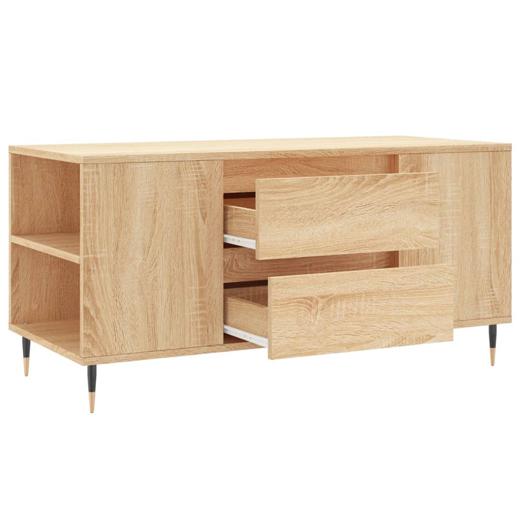 Tavolino Salotto Rovere Sonoma 102x44,5x50 cm Legno Multistrato | homemem39