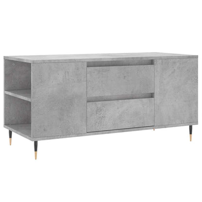 Tavolino Salotto Grigio Cemento 102x44,5x50cm Legno Multistrato | homemem39