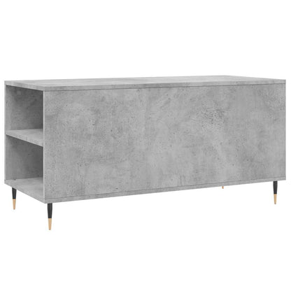 Tavolino Salotto Grigio Cemento 102x44,5x50cm Legno Multistrato | homemem39