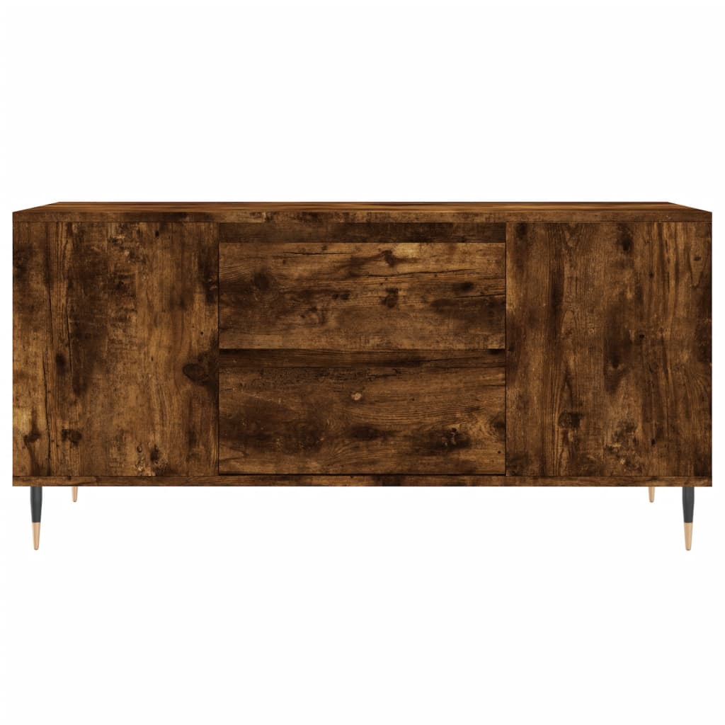 Tavolino da Salotto Rovere Fumo 102x44,5x50cm Legno Multistrato | homemem39